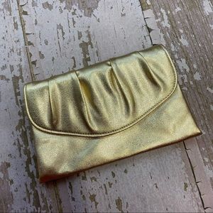 Vintage Gold Hand Bag Clutch Wallet